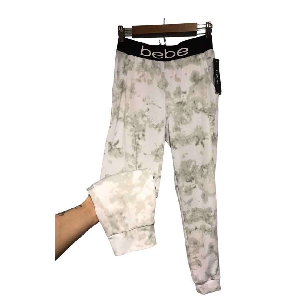 New BeBe | Light Grey mix tie dye high rise higher leggings •
